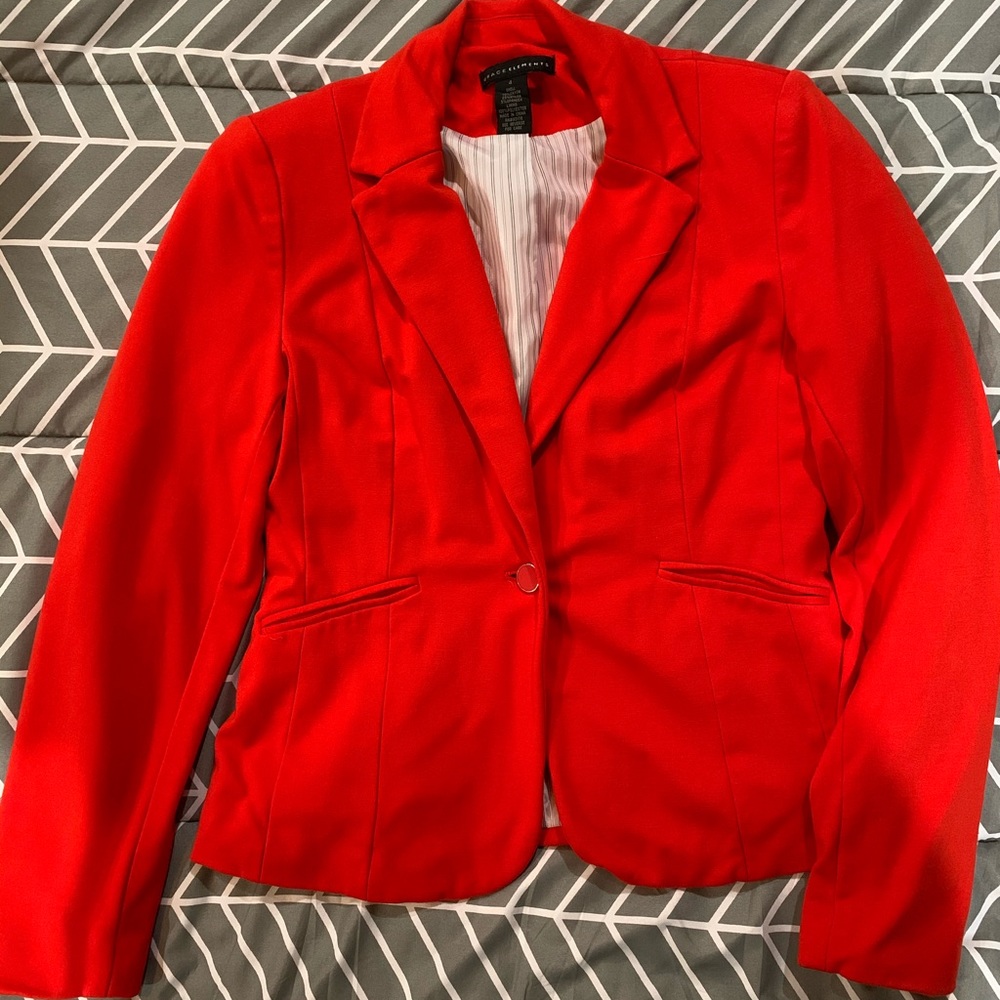 Women’s Reddish orange fitted blazer